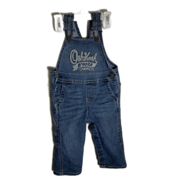 Oshkosh Blue Jean Overalls 9m - Picture 1 of 3